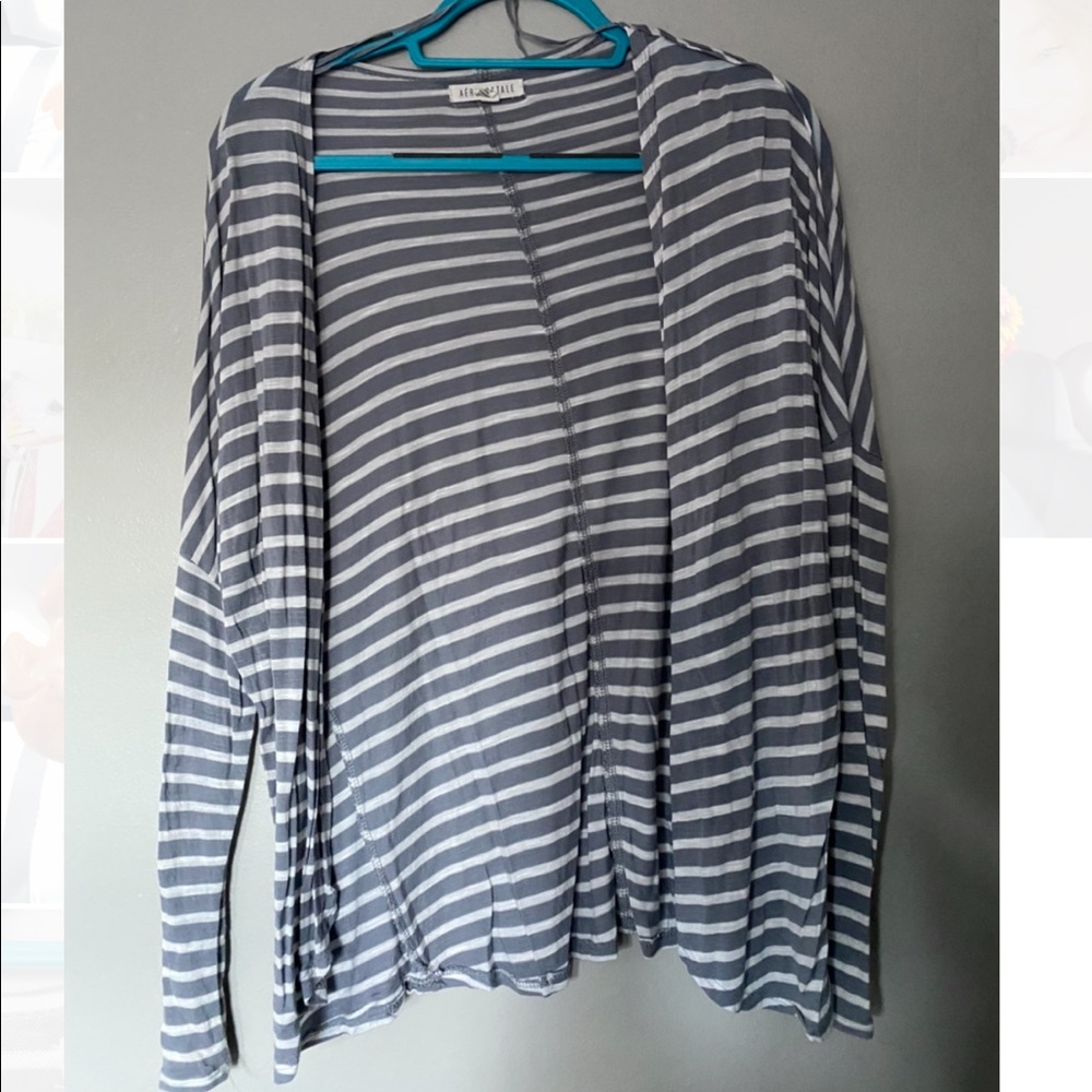 aeropostale striped cardigan